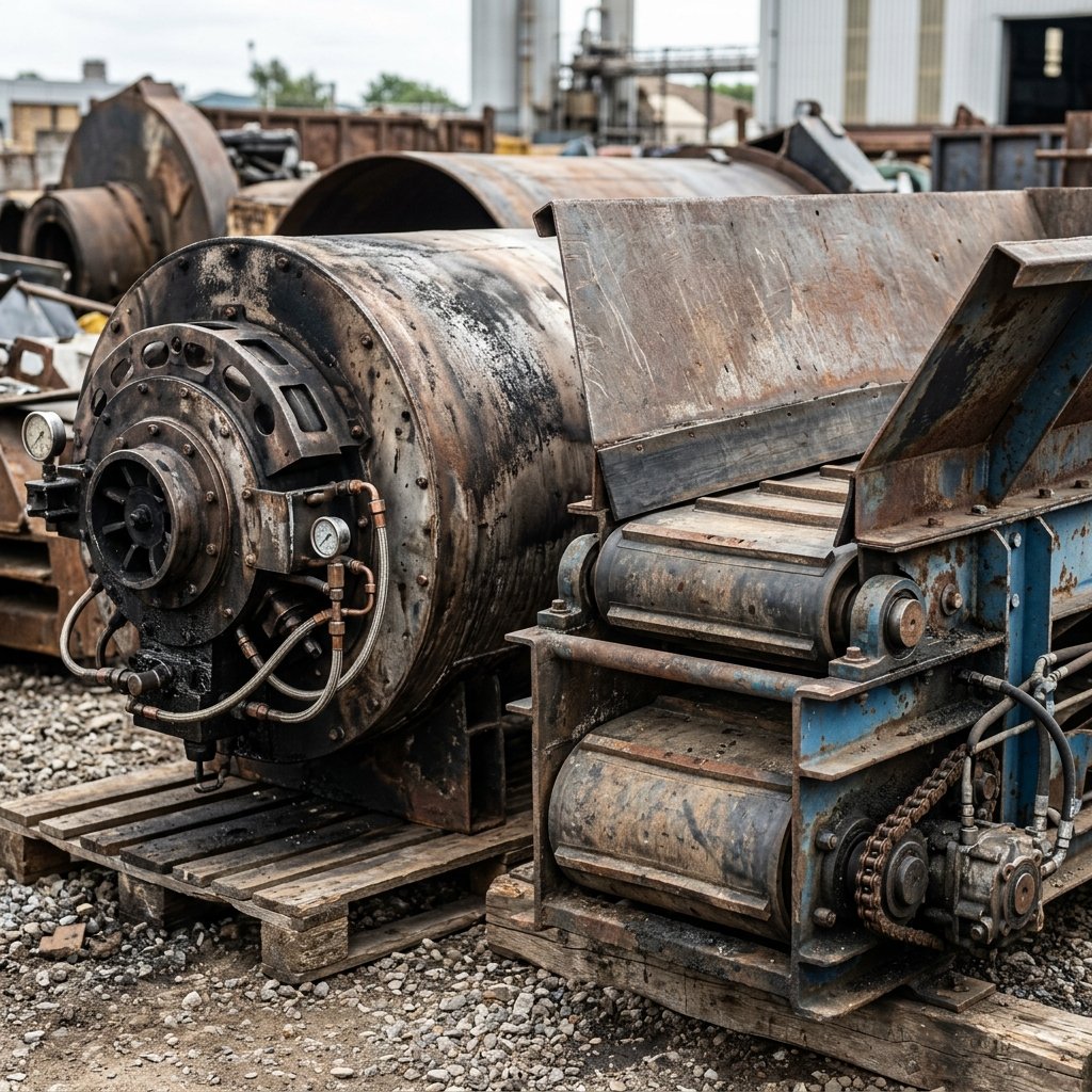 Hot mix plant, crusher and screening plant, spare parts