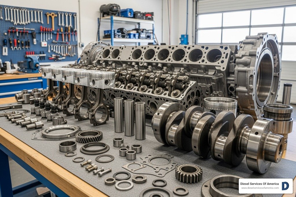 Engine Services & Overhauling - Opening & Fitting & Repairing Services